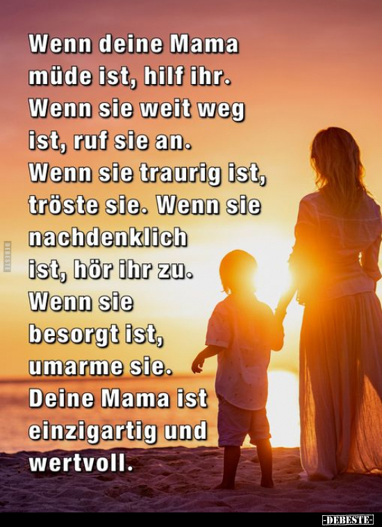 Wenn deine Mama müde ist, hilf ihr. Wenn sie weit weg ist.. - Lustige Bilder | DEBESTE.de