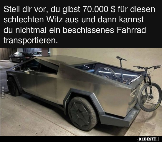 Stell dir vor, du gibst 70.000 $ für diesen schlechten Witz.. - Lustige Bilder | DEBESTE.de