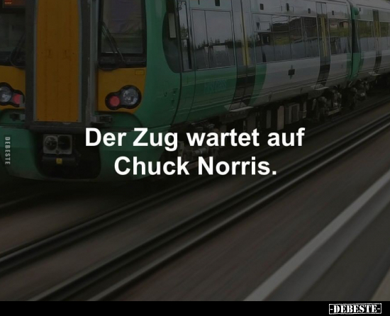 Der Zug wartet auf Chuck Norris... - Lustige Bilder | DEBESTE.de