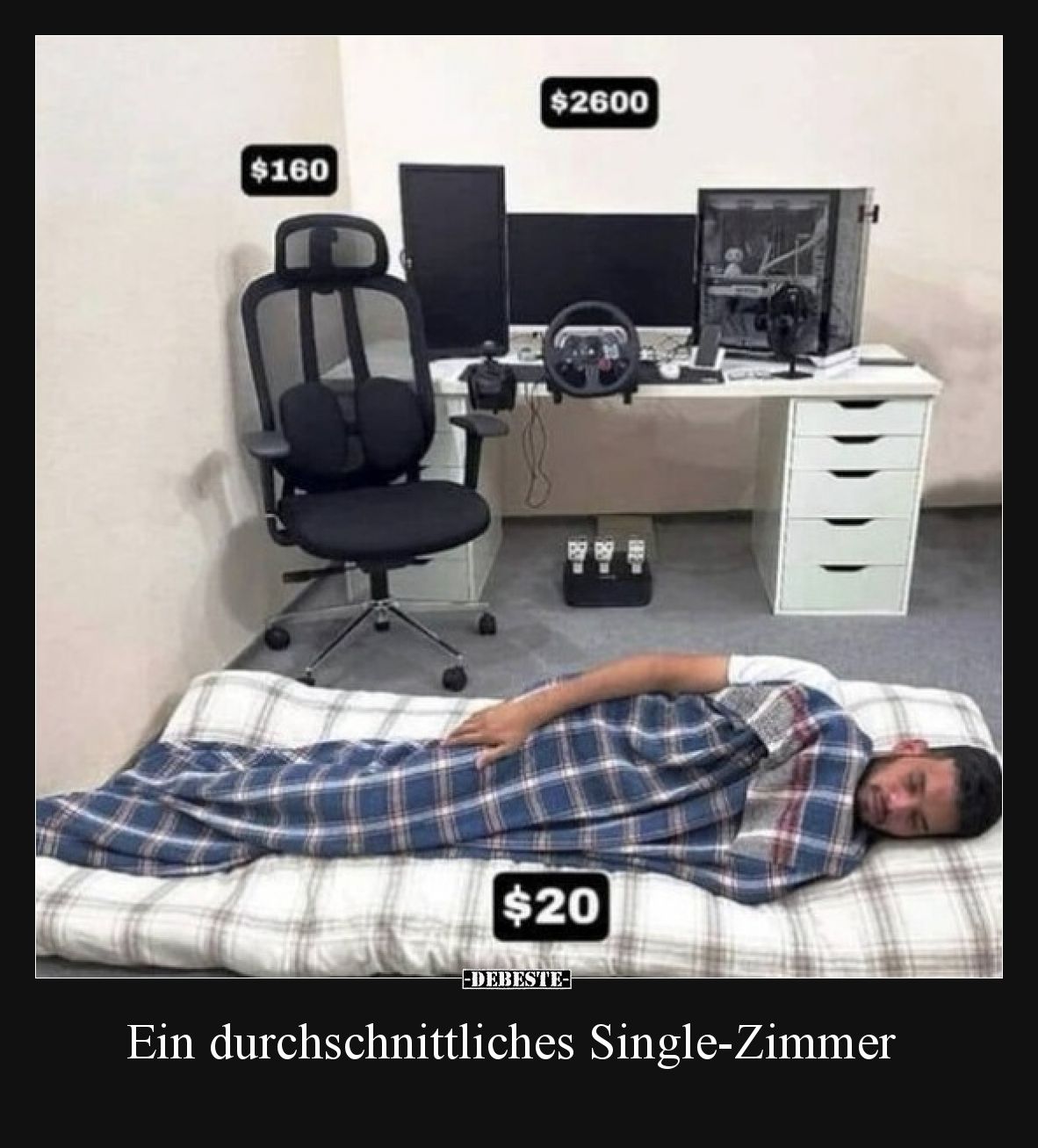 Ein durchschnittliches Single-Zimmer.. - Lustige Bilder | DEBESTE.de