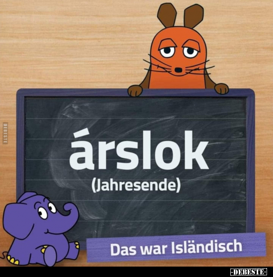 Árslok (Jahresende) - Das war Isländisch. - Lustige Bilder | DEBESTE.de