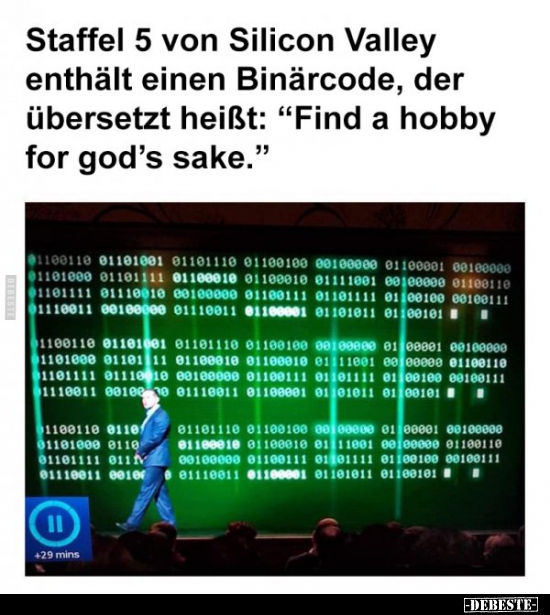 Staffel 5 von Silicon Valley enthält einen Binärcode.. - Lustige Bilder | DEBESTE.de