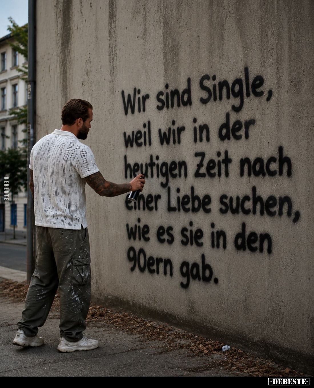 Wir sind Single, weil wir in der heutigen Zeit nach einer Liebe suchen, wie es sie in den 90ern gab.
