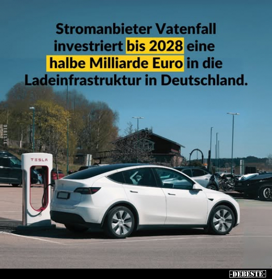 Stromanbieter Vatenfall investriert bis 2028..