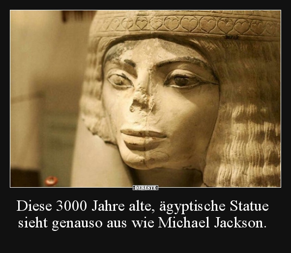 Diese 3000 Jahre alte, ägyptische Statue sieht genauso aus.. - Lustige Bilder | DEBESTE.de