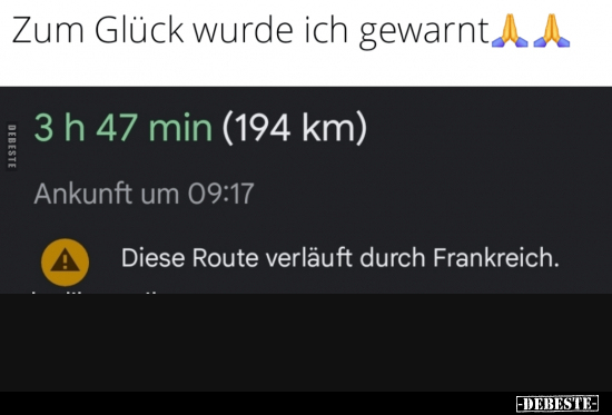 Zum Glück wurde ich gewarnt.. - Lustige Bilder | DEBESTE.de