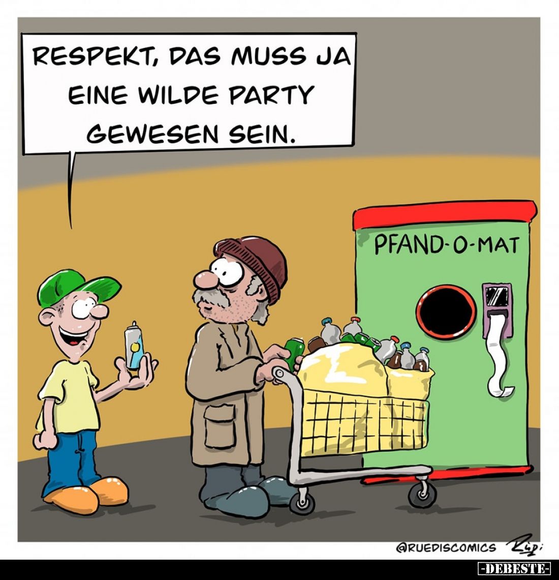 Respekt, das muss ja eine wilde Party gewesen sein.