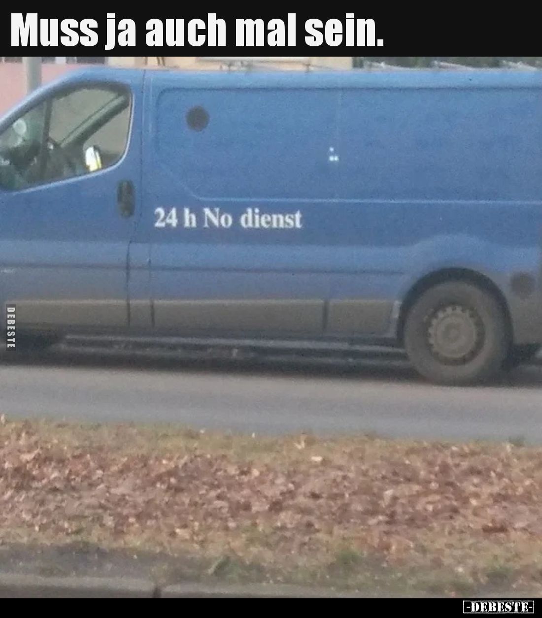 Muss ja auch mal sein...
