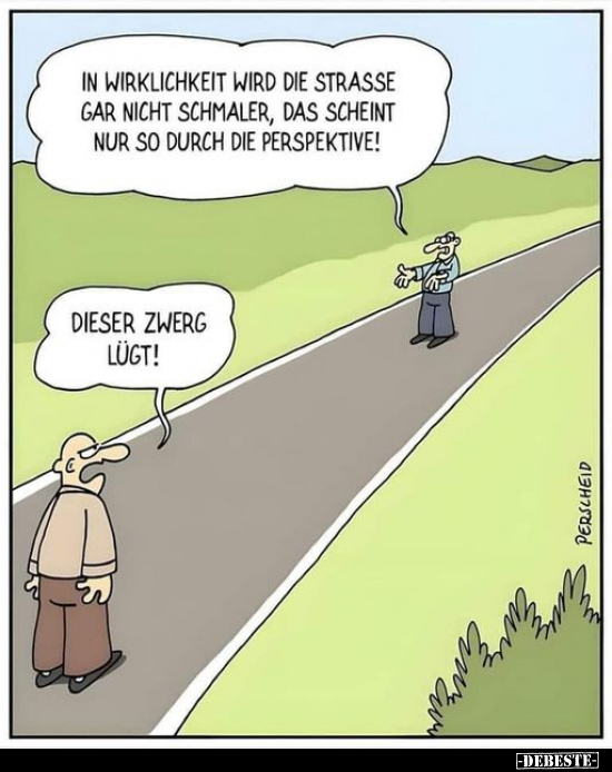 In Wirklichkeit wird die Strasse gar nicht schmaler.. - Lustige Bilder | DEBESTE.de