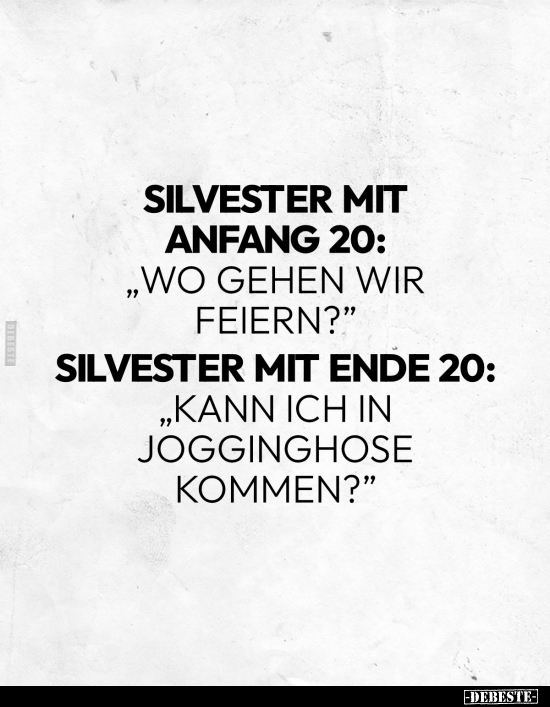 Silvester mit Anfang 20: "Wo gehen wir feiern?".. - Lustige Bilder | DEBESTE.de