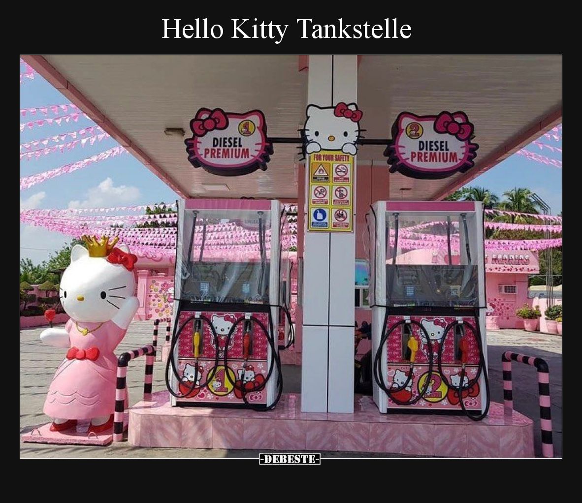 Hello Kitty Tankstelle
