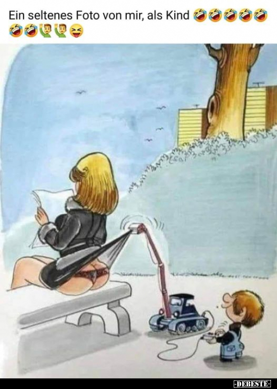 Ein seltenes Foto von mir, als Kind.