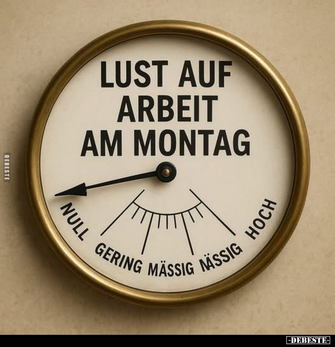 Lust auf Arbeit am Montag
-
null gering mässig mässig hoch