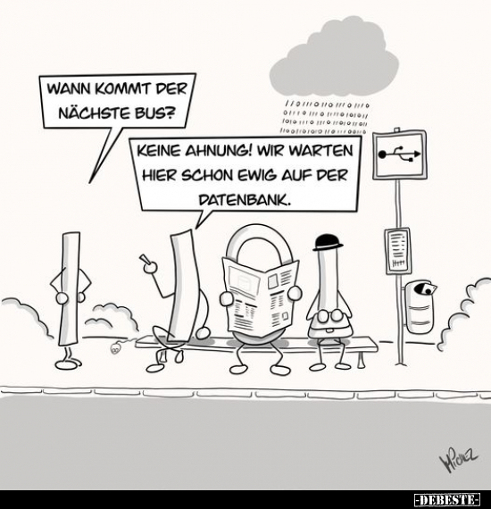 Wann Kommt Der N chste Bus Keine Ahnung Wir Warten Hier Schon Ewig 