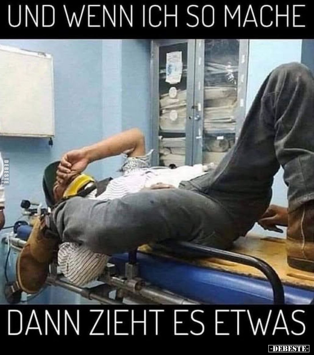 Und wenn ich so mache dann zieht es etwas
