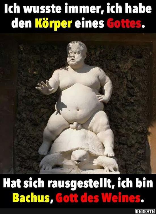 Ich wusste immer, ich habe den Körper eines Gottes..