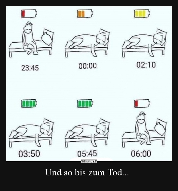 Und so bis zum Tod...