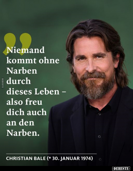 Niemand kommt ohne Narben durch dieses Leben.. - Lustige Bilder | DEBESTE.de