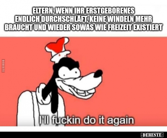 Eltern, wenn ihr Erstgeborenes endlich durchschläft, keine.. - Lustige Bilder | DEBESTE.de