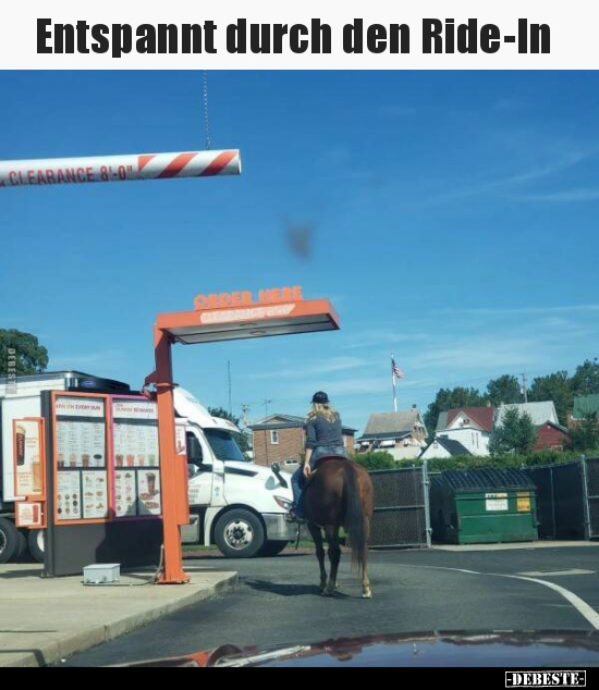 Entspannt durch den Ride-In..