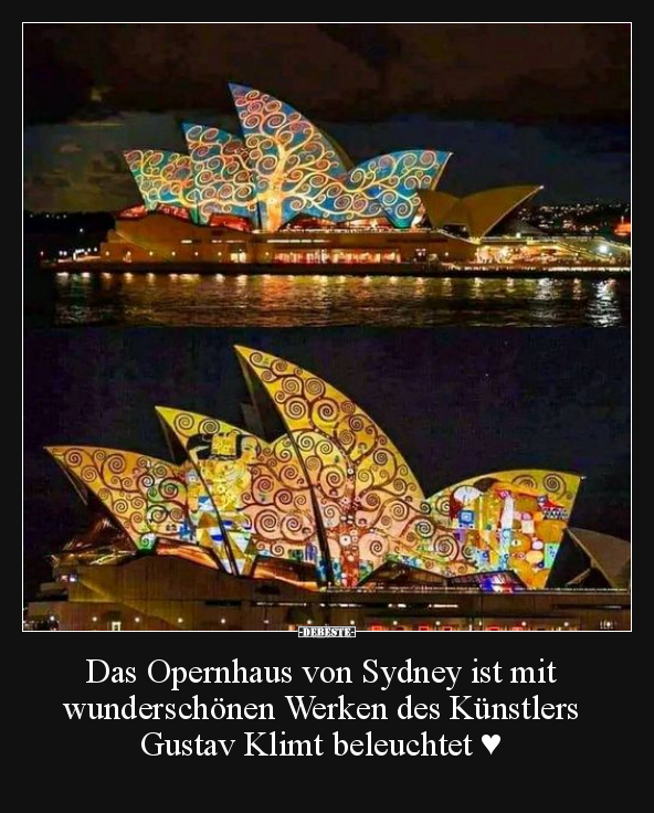 Das Opernhaus von Sydney ist mit wunderschönen Werken.. - Lustige Bilder | DEBESTE.de