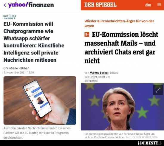 EU-Kommission will Chatprogramme wie Whatsapp schärfer.. - Lustige Bilder | DEBESTE.de