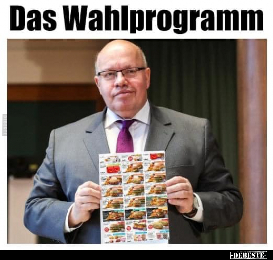 Das Wahlprogramm.. - Lustige Bilder | DEBESTE.de