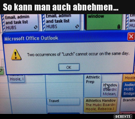 So kann man auch abnehmen...