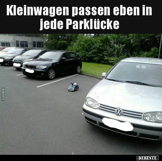 Kleinwagen passen eben in jede Parklücke.. - Lustige Bilder | DEBESTE.de