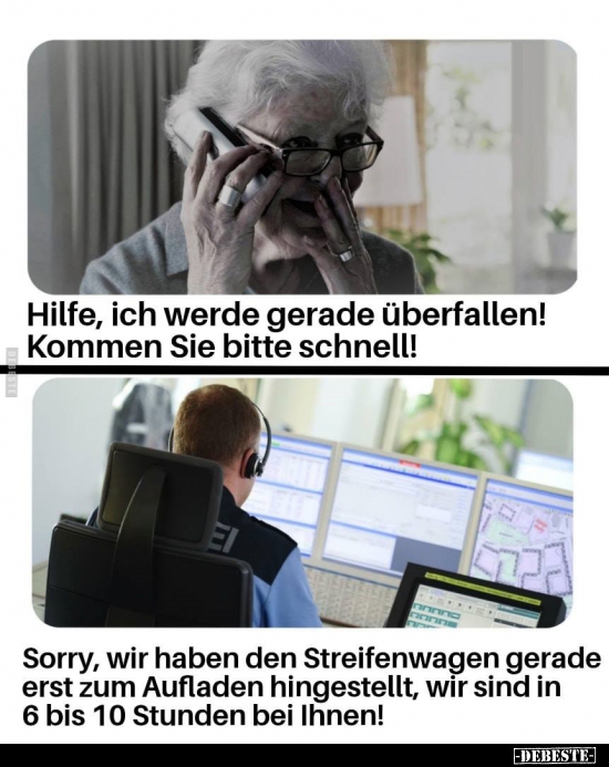 Hilfe, Bitte, Kommen