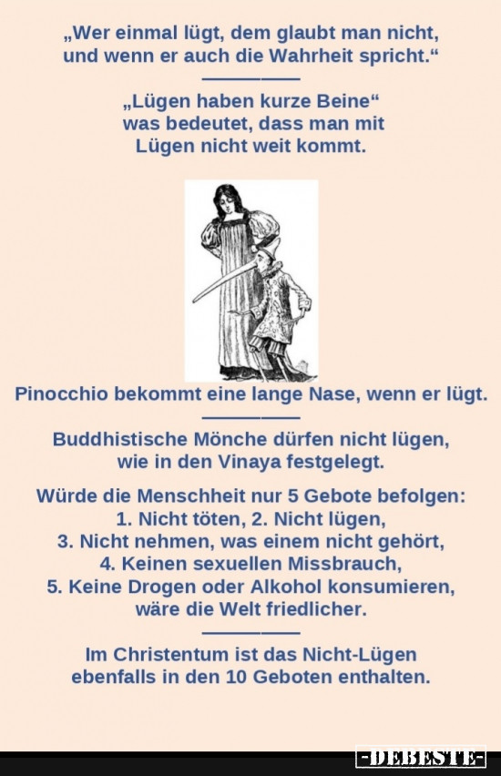 Wer 1 x Luegt - Lustige Bilder | DEBESTE.de