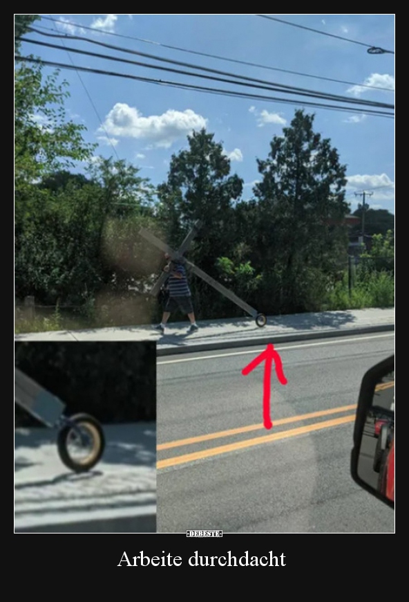 Arbeite durchdacht..