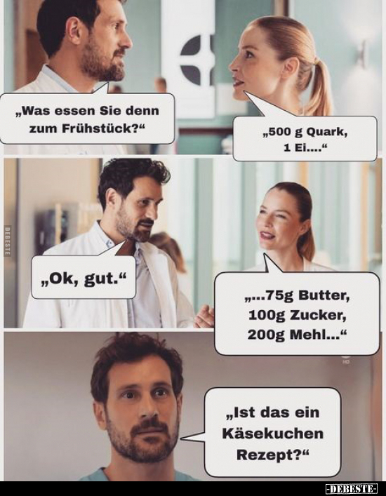„Was essen Sie denn zum Frühstück?.." - Lustige Bilder | DEBESTE.de