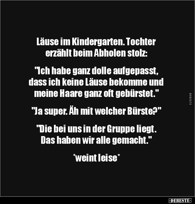 Läuse im Kindergarten.... - Lustige Bilder | DEBESTE.de