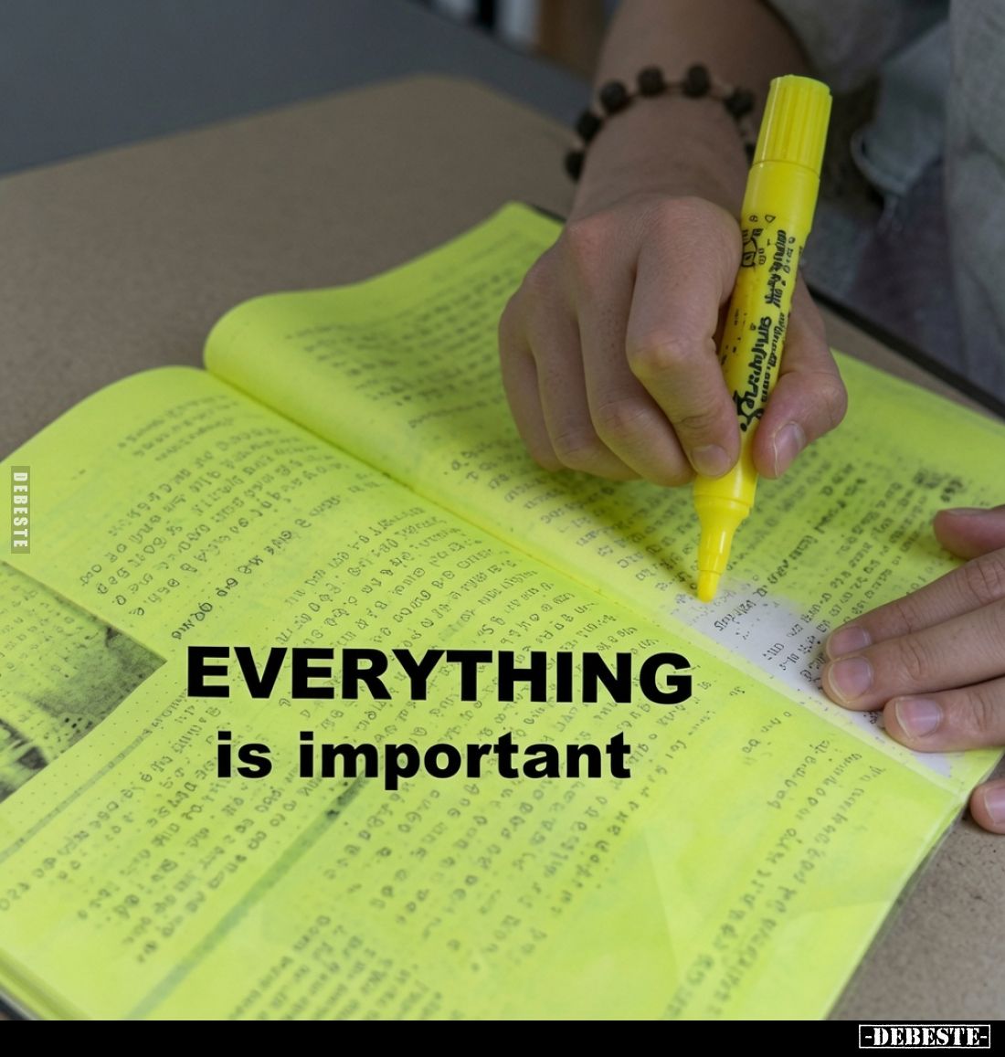 Everything is important.