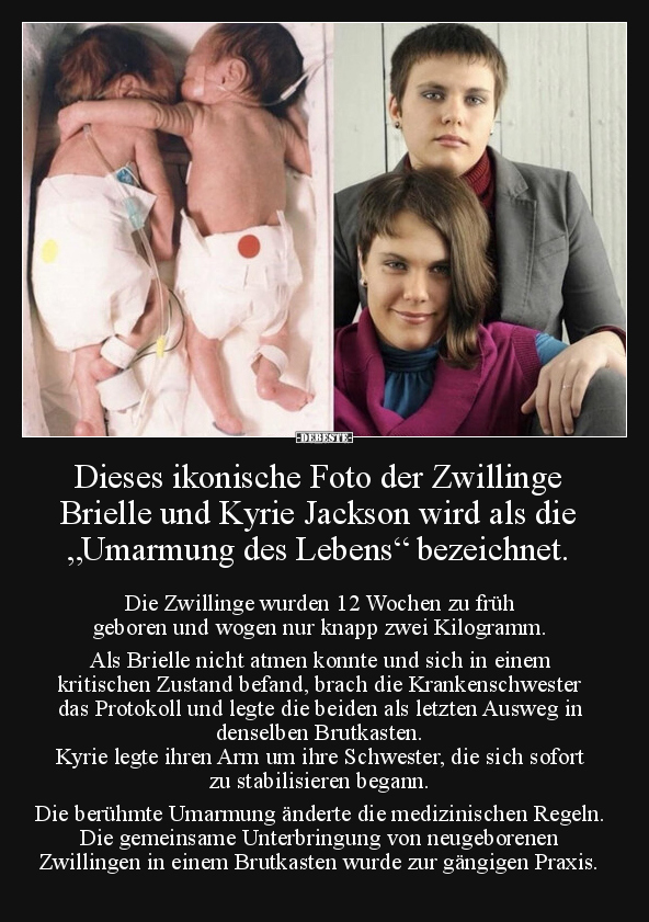 Dieses ikonische Foto der Zwillinge Brielle und Kyrie.. - Lustige Bilder | DEBESTE.de