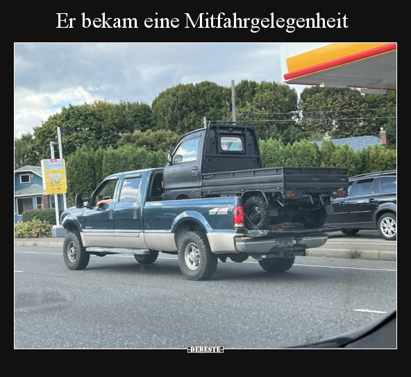 Er bekam eine Mitfahrgelegenheit.. - Lustige Bilder | DEBESTE.de