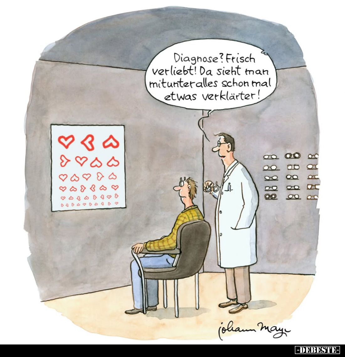 Diagnose? Frisch verliebt! Da sieht man mitunter alles schon mal etwas verklärter!