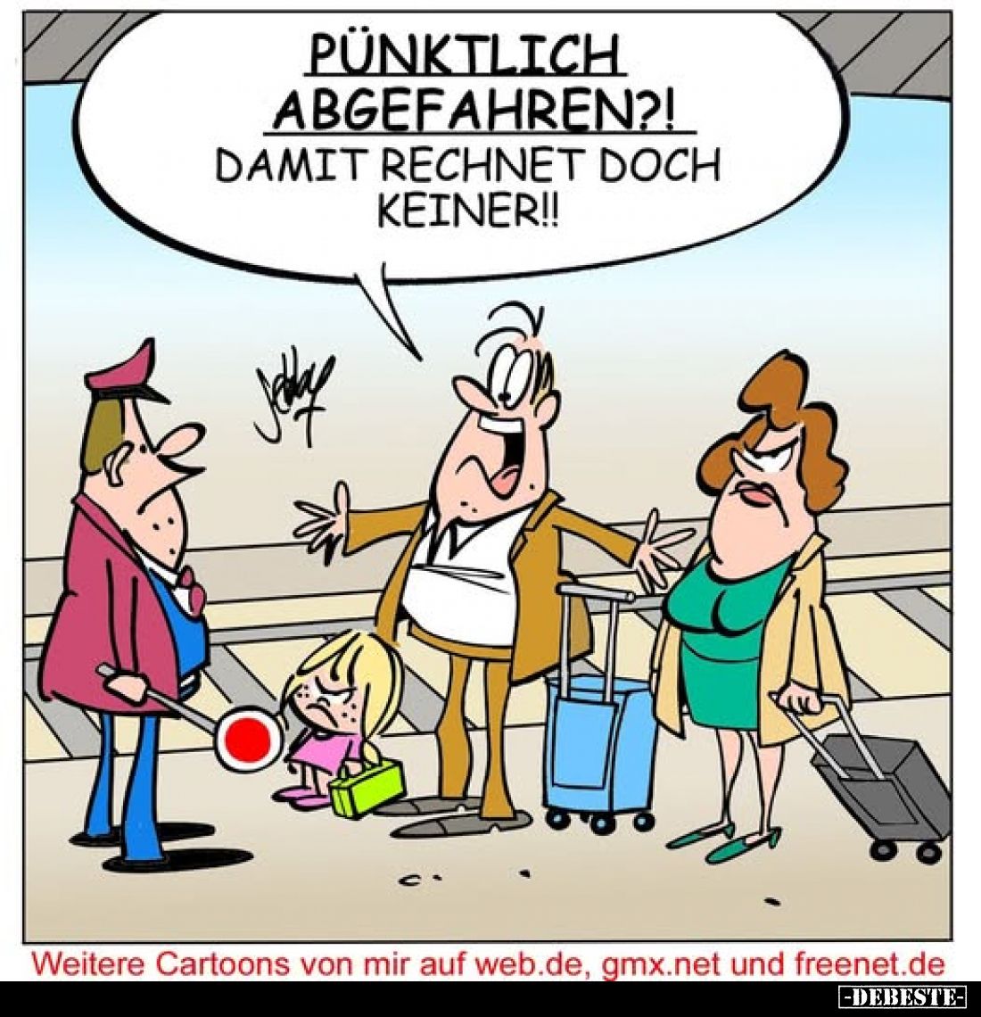 Pünktlich abgefahren?! Damit rechnet doch keiner!!.. - Lustige Bilder | DEBESTE.de
