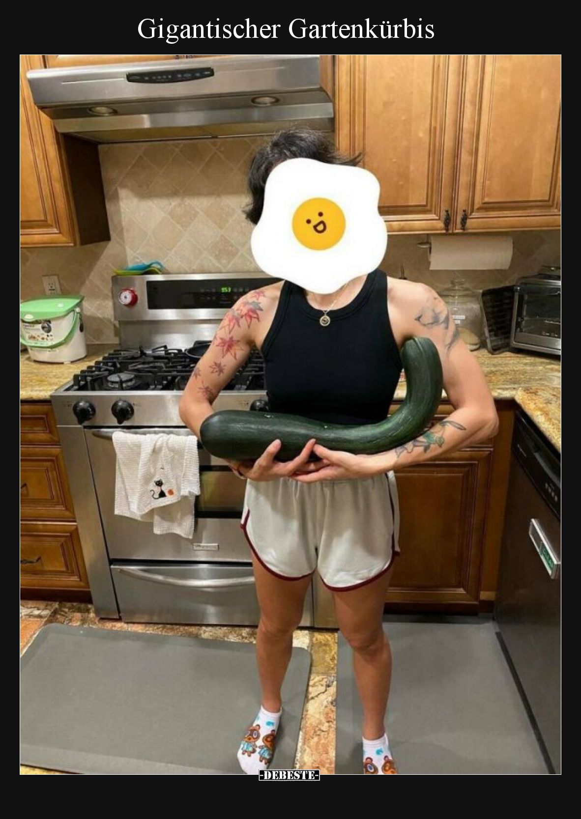 Gigantischer Gartenkürbis