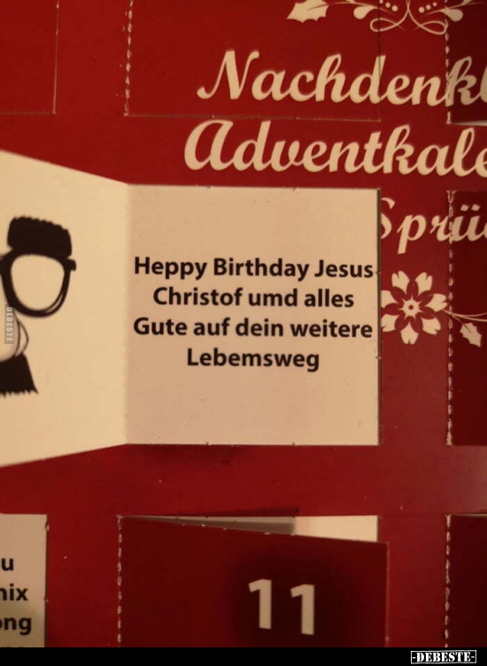 Heppy Birthday Jesus Christof umd alles Gute auf dein.. - Lustige Bilder | DEBESTE.de