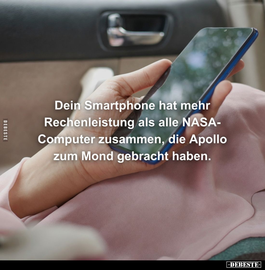 Dein Smartphone hat mehr Rechenleistung als alle NASA-Computer zusammen, die Apollo zum Mond gebracht haben.
