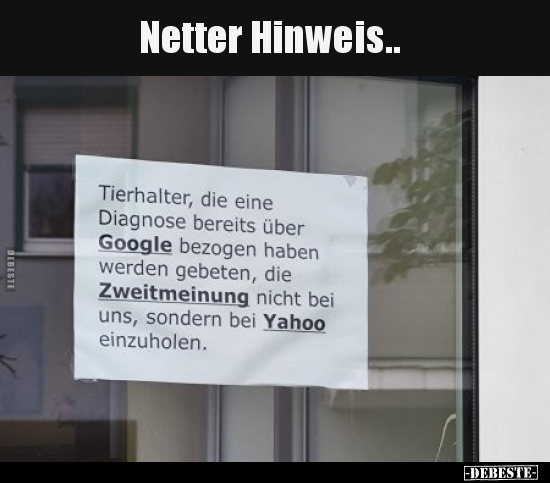 Netter Hinweis.. - Lustige Bilder | DEBESTE.de