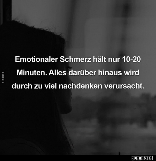 Emotionaler Schmerz hält nur 10-20 Minuten.. - Lustige Bilder | DEBESTE.de