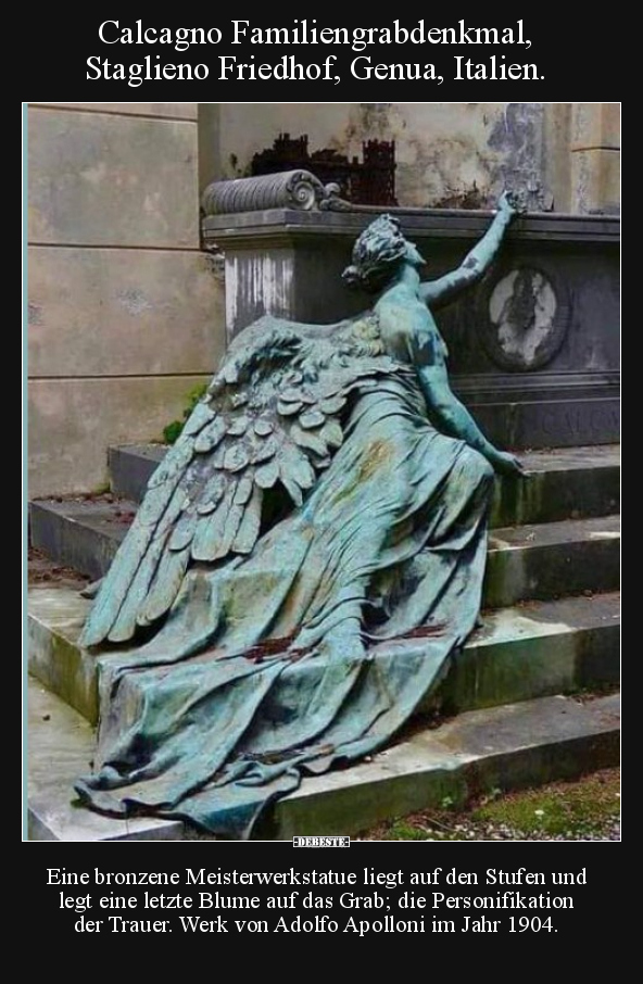 Calcagno Familiengrabdenkmal, Staglieno Friedhof, Genua, Italien.. - Lustige Bilder | DEBESTE.de