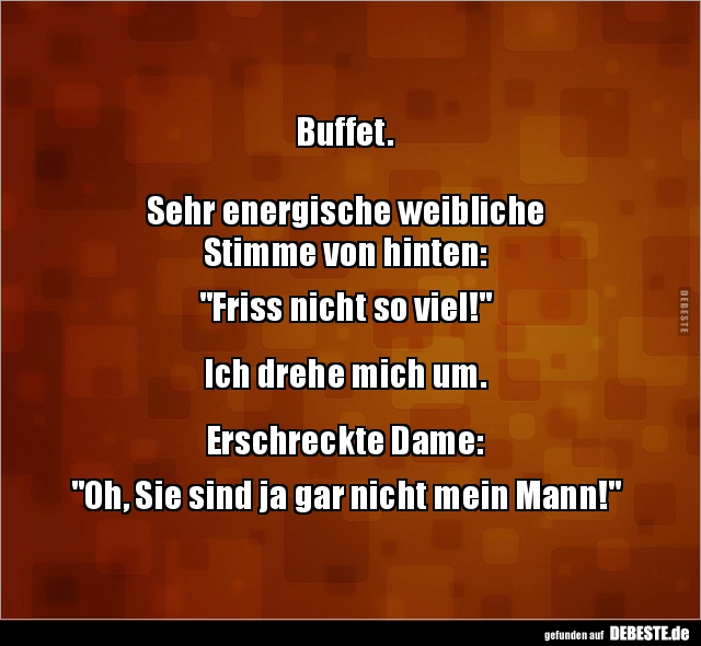 Buffet.  Sehr energische weibliche Stimme von hinten.. - Lustige Bilder | DEBESTE.de