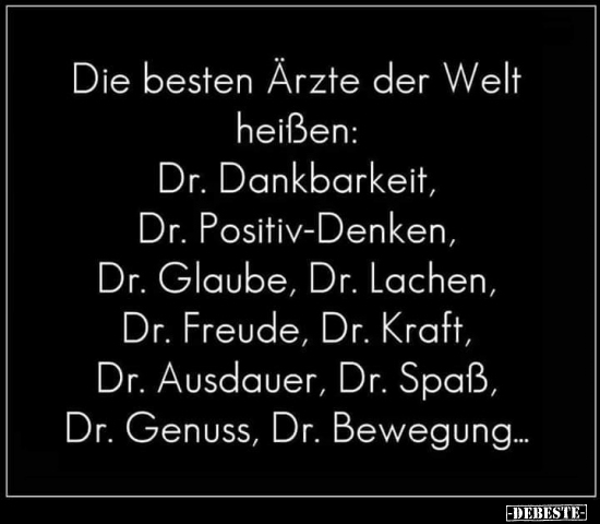 Die besten Ärzte der Welt heißen: - Lustige Bilder | DEBESTE.de