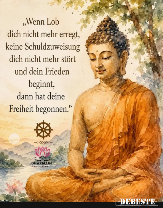 Buddha - kein Lob Schuldzuweisung  - Lustige Bilder | DEBESTE.de