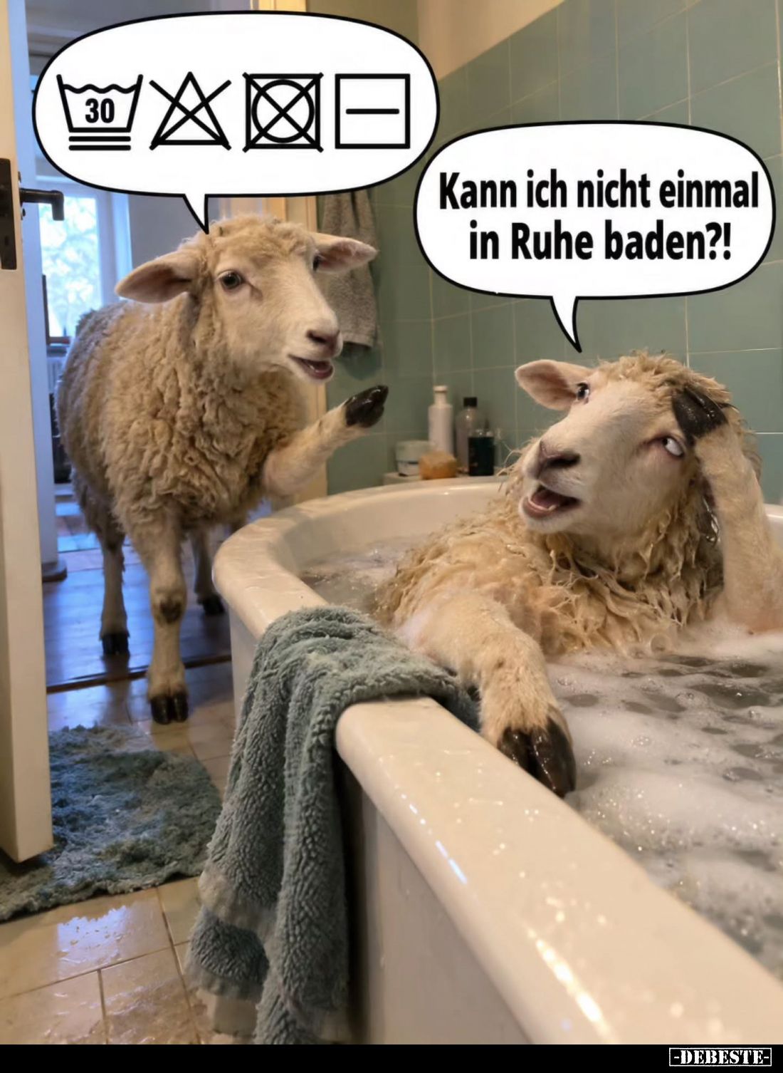 Kann ich nicht einmal in Ruhe baden?!