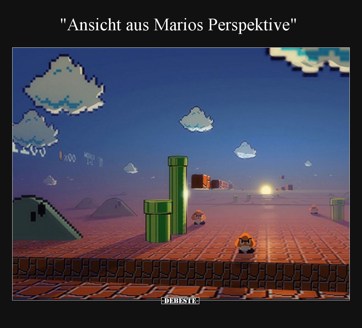 "Ansicht aus Marios Perspektive".. - Lustige Bilder | DEBESTE.de